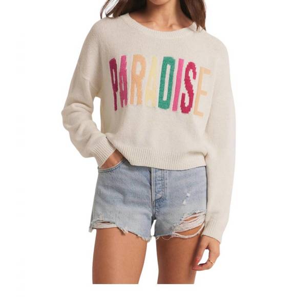 NEW Z SUPPLY paradise sweater in white - Picture 1 of 3
